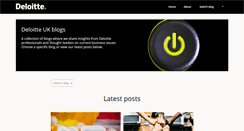 Desktop Screenshot of blogs.deloitte.co.uk